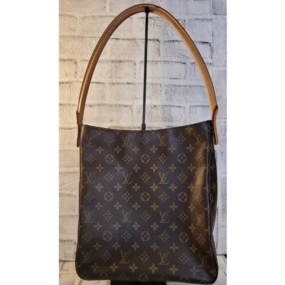 Louis Vuitton Handbags - Authentic Louis Vuitton Monogram Looping GM Shoulder Bag Brown Logo M10050